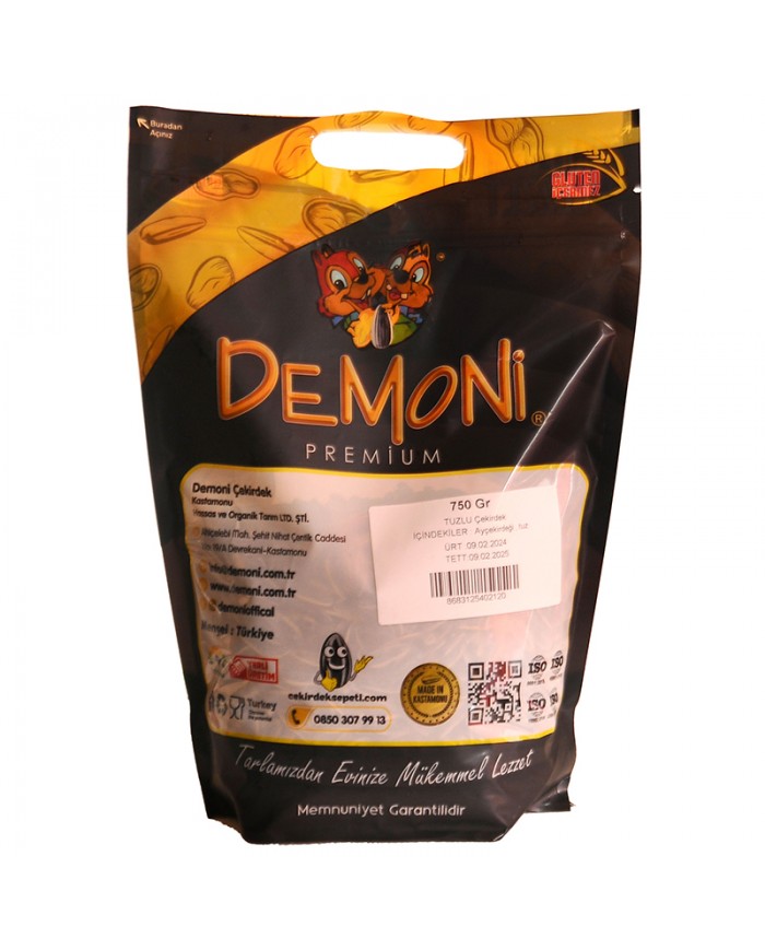 Demoni Tuzlu Çekirdek 750 Gr