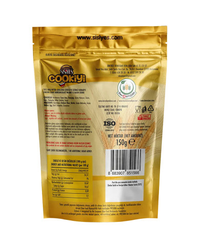 Sisiyes Cookiyi Siyez Kurabiye 150Gr