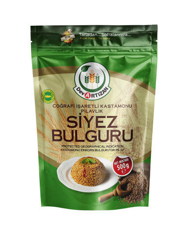 Pilavlık Siyez Bulguru 500G