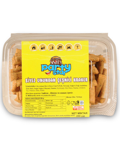 Partystar Çeşnili Siyez Kraker 200 g